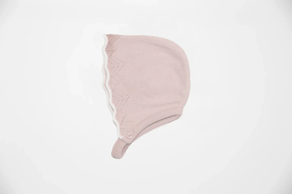 Capota rosa de tricot recién nacida | Dr Kid by Charanga - Imagen 2
