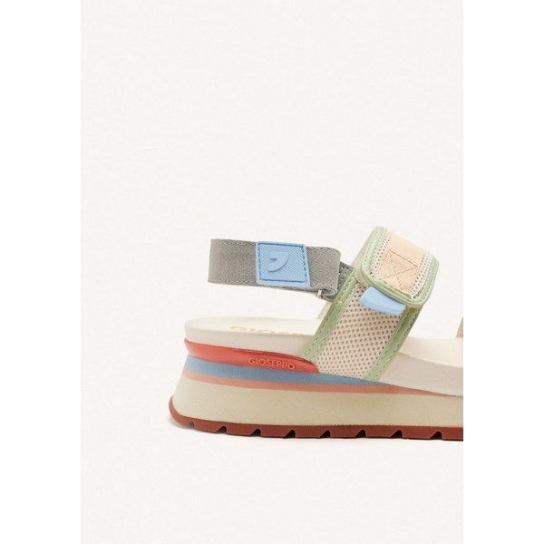 Sandalias deportivas GIOSEPPO en piel CRANMOOR beige - Imagen 4