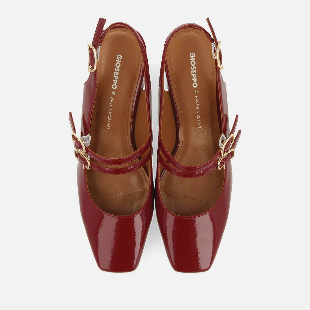 Zapatos destalonados GIOSEPPO Mary Jane charol sodus - Imagen 5