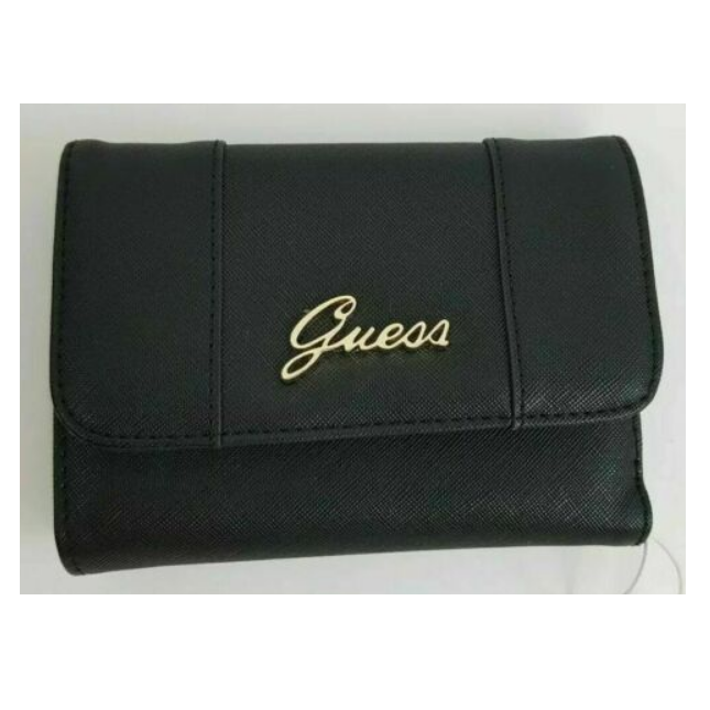 GUESS – Monedero Mujer Negro Small Wallet SWBLEJP1964 Logo Dorado Oferta - Imagen 4