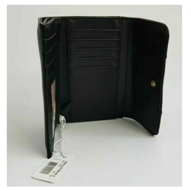 GUESS – Monedero Mujer Negro Small Wallet SWBLEJP1964 Logo Dorado Oferta - Imagen 3