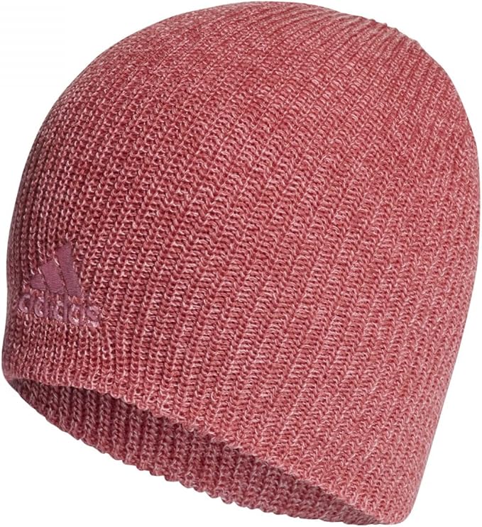 ADIDAS – Gorro adidas Melange Beanie HL4826 Rosa Unisex Punto Acanalado Invierno - Imagen 5