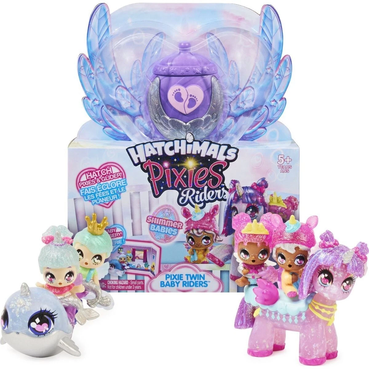 HATCHIMALS – Pixies Riders Gemelos con Unicornio y Accesorios – Regalo Niña - Imagen 9