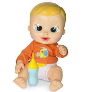 IMC TOYS – Muñeco Pipí Nick Interactivo 30cm Bebe Agua y Hace Pipí + Sonidos y Biberón