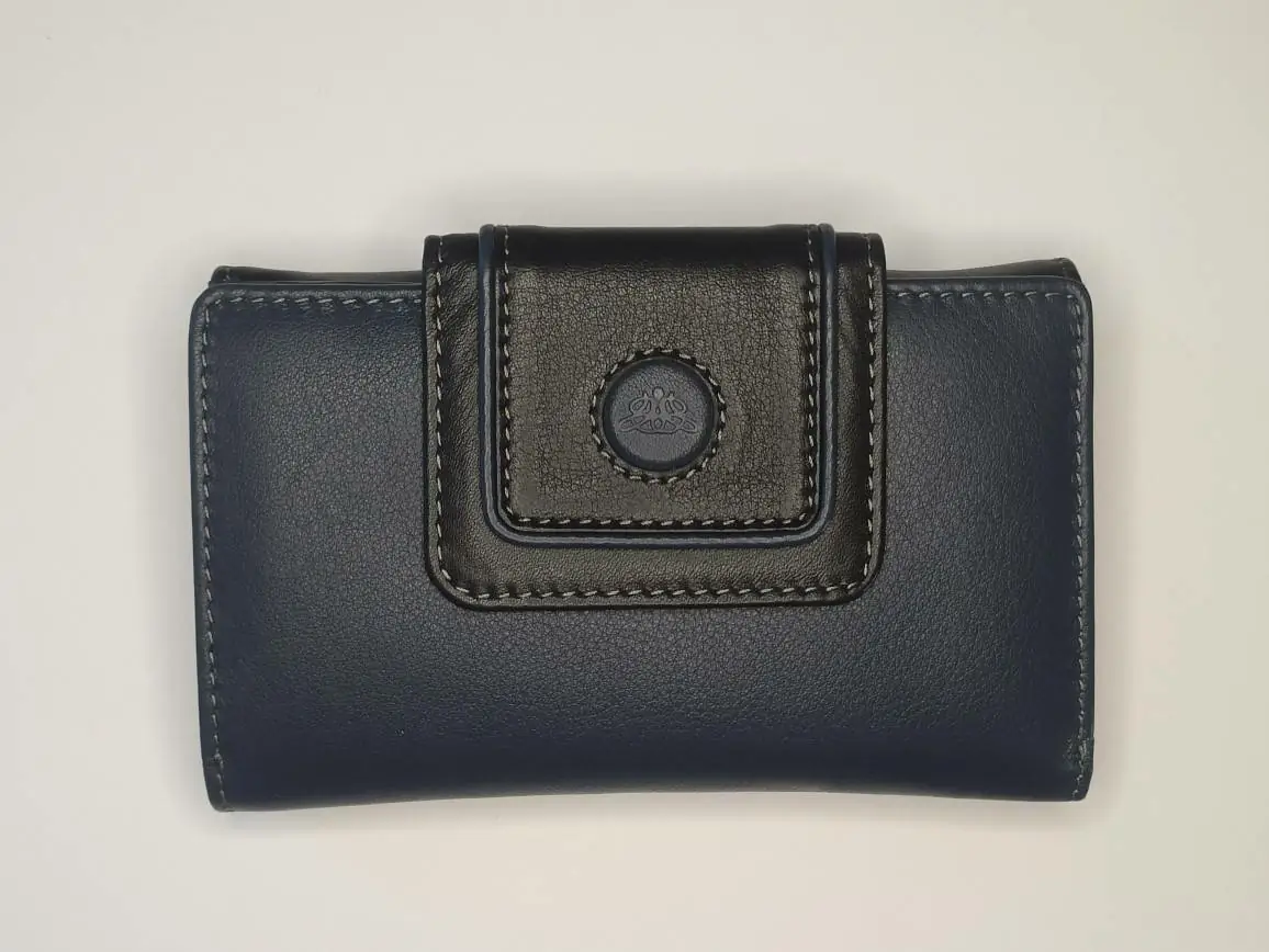 Billetero GUTIORE · Para mujer en PIEL · Grande con monedero · Protección RFID - Imagen 2
