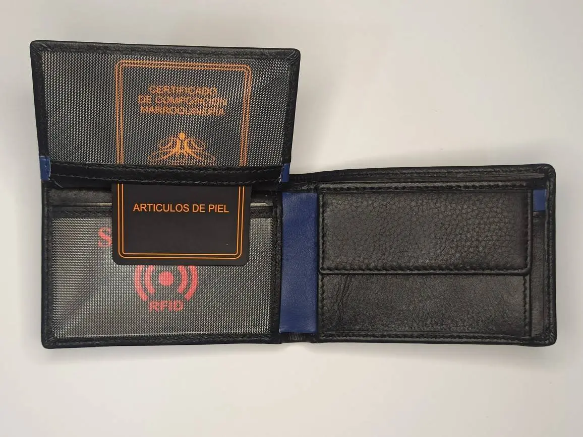Cartera GUTIORE · Billetero con Monedero · En Piel · RFID · Formato americano (horizontal) - Imagen 4