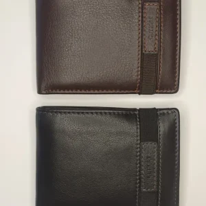 Cartera GUTIORE · Billetero con Monedero · En Piel · RFID · Formato americano (horizontal) · Con elástico