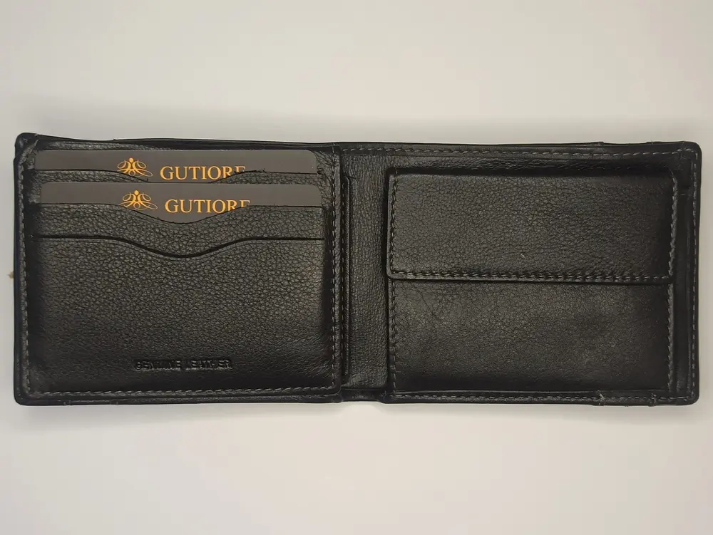 Cartera GUTIORE · Billetero con Monedero · En Piel · RFID · Formato americano (horizontal) · Con elástico - Imagen 3