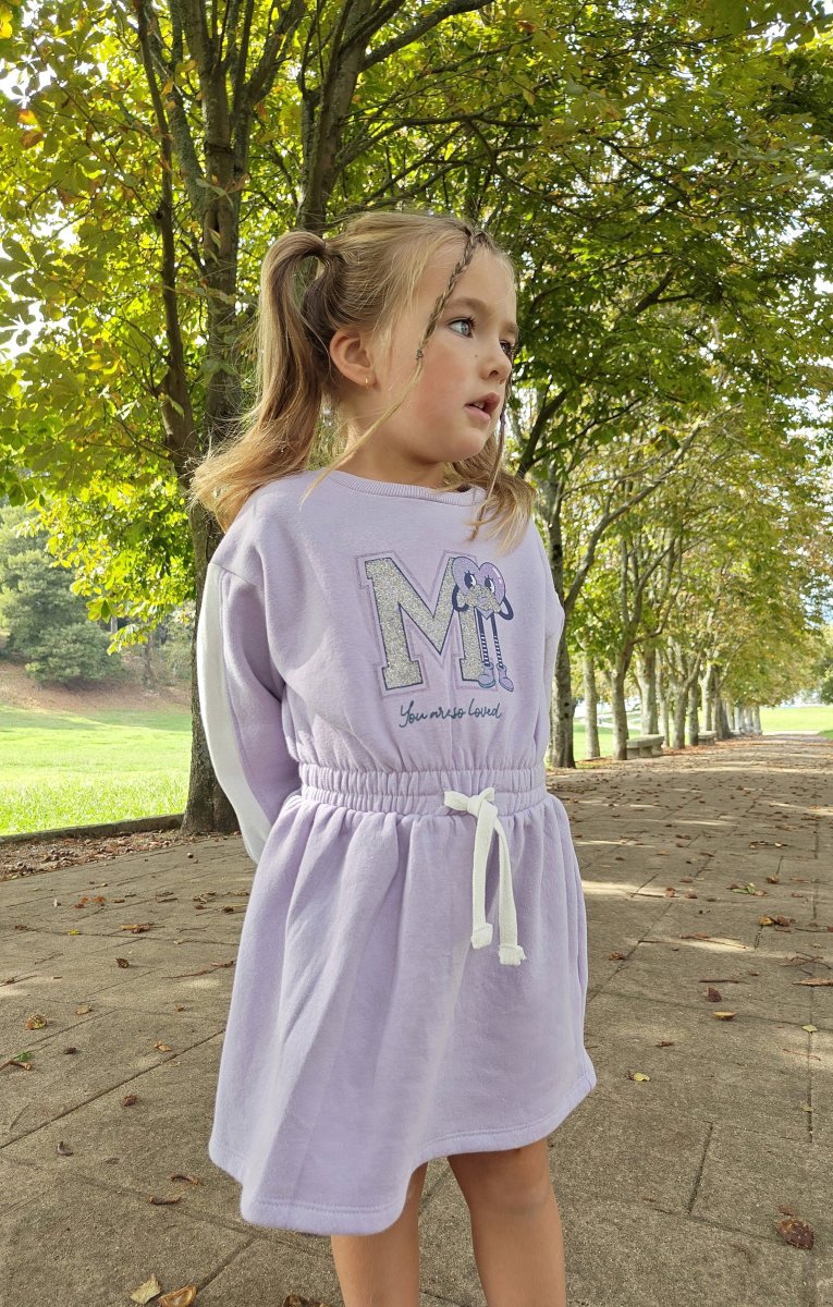 Vestido de niña morado - Imagen 2
