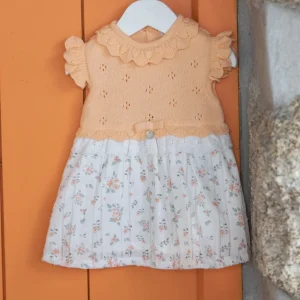 Vestido tricot con diseño floral recién nacida | Dr. Kid by Charanga