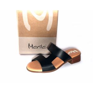 Sandalias planas Marila Shoes Fargo negro