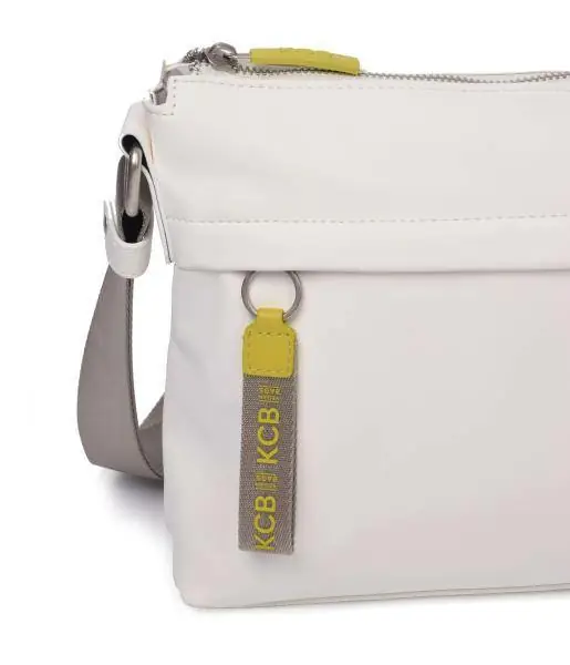 Bolso bandolera KCB · Bandolera pequeña · Color Blanco y Negro · Coleccion Fluo · VEGAN - Imagen 4