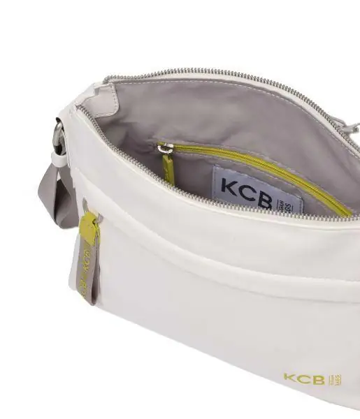 Bolso bandolera KCB · Bandolera pequeña · Color Blanco y Negro · Coleccion Fluo · VEGAN - Imagen 5