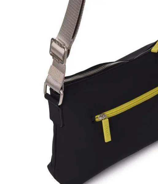 Bolso bandolera KCB · Bandolera pequeña · Color Blanco y Negro · Coleccion Fluo · VEGAN - Imagen 8