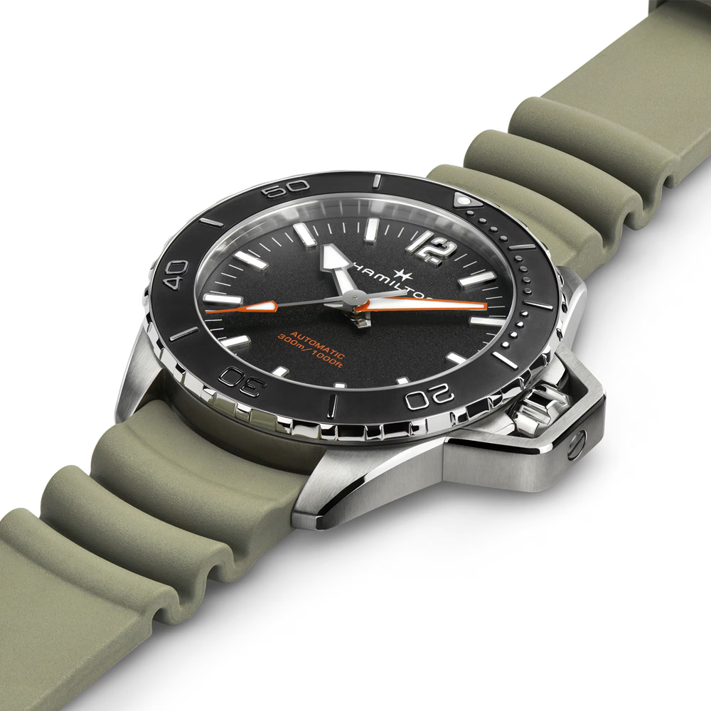 Khaki Navy Frogman Auto 46 mm ref.-H77825331 - Imagen 3