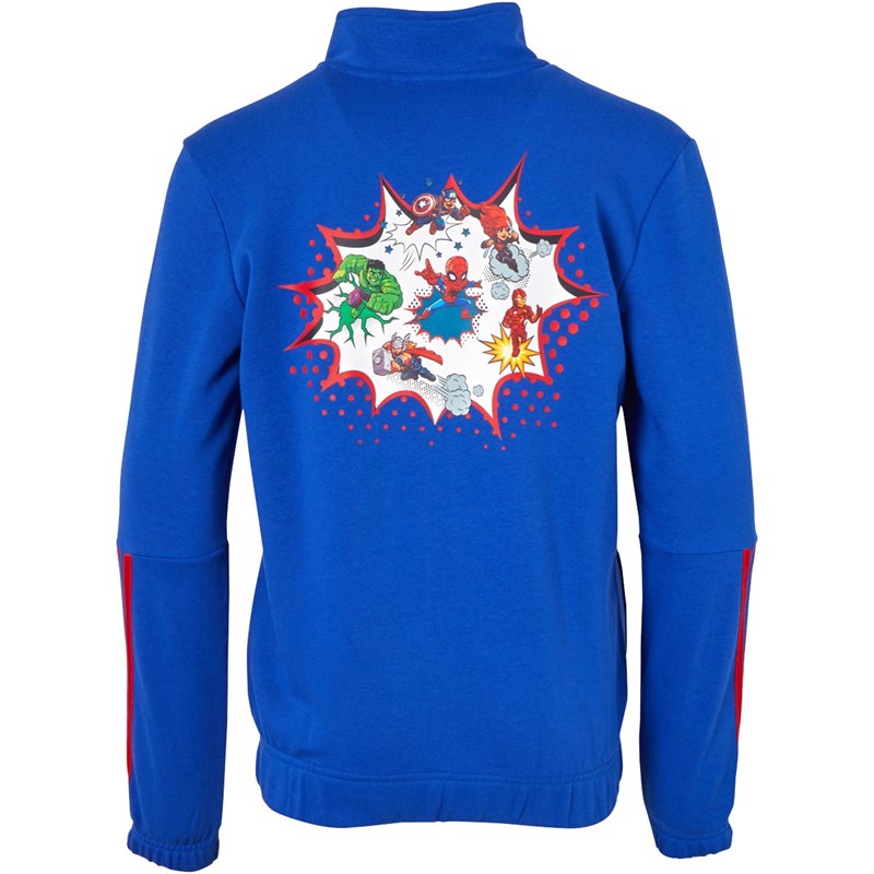 ADIDAS – Sudadera Adidas Marvel Spiderman Niño 2-3 Años Azul con Cremallera - Imagen 6