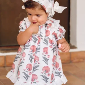 Conjunto vestido de flores recién nacida rosette | Cocote by Charanga