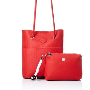 DESIGUAL – Bolso Desigual Lazarus Nerima Rojo Mujer 2 en 1 Bandolera 20SAXPD1