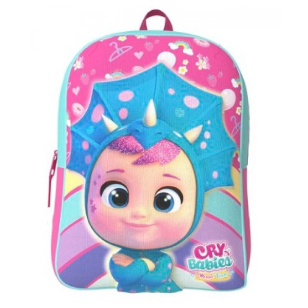 IMC TOYS – Mochila Infantil 3D Bebés Llorones Triceratops – Vuelta al Cole y Guardería - Imagen 2