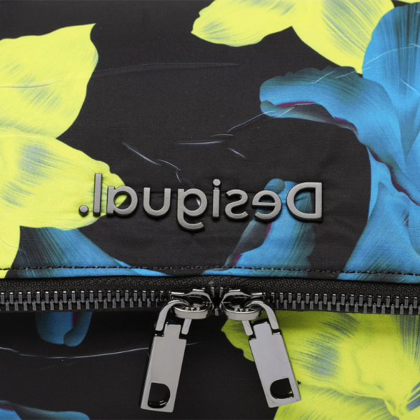 DESIGUAL – Bolso Desigual Jade Venecia Negro Floral para Mujer | Bandolera Pequeña - Imagen 3