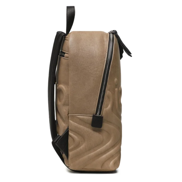 DESIGUAL – Mochila Desigual Psico Logo Mombasa Mini Marrón Mujer - Imagen 4