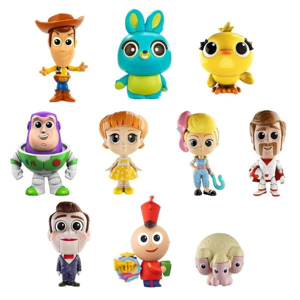 MATTEL – Mini Figuras Básicas Toy Story 4 Pack de 10 amiguitos de Los Personajes de La Película - Imagen 3