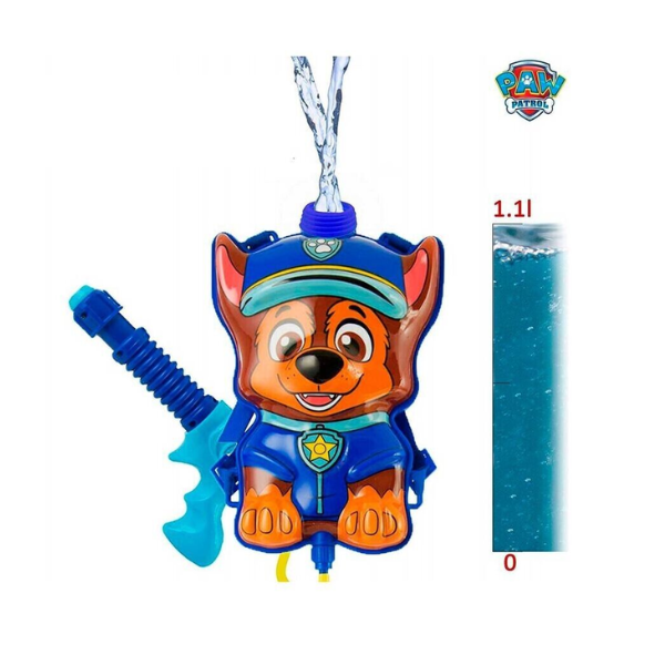 PAW PATROL – Pistola de Agua con Mochila Patrulla Canina Chase - Imagen 6