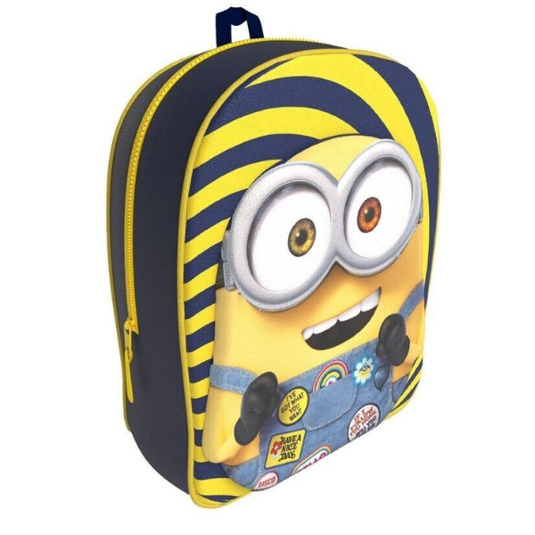 Cyp Brands – Mochila Infantil Minions Bob 3D 30 cm Guardería Preescolar Niño - Imagen 4