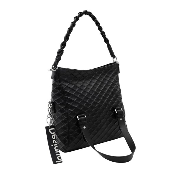 DESIGUAL – Bolso Desigual Negro Mujer Loverty 2.0 Blogy Multiposición 23SAXP66 - Imagen 6