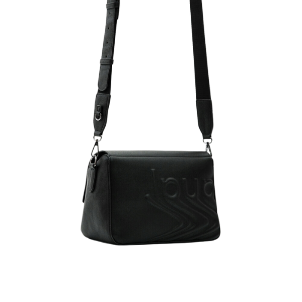 DESIGUAL – Bolso Psico Logo Phuket Negro Mujer 23x15x10 cm Bandolera - Imagen 7