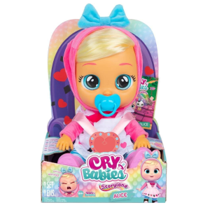 BEBÉS LLORONES – Cry Babies Alice Storyland Muñeca Interactiva Pelo Real y Lágrimas Reales 30 cm