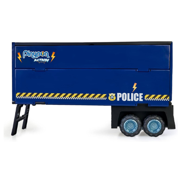FAMOSA – Pinypon Action Súper Camión de Policía 3 en 1 64 cm con Figuras y Vehículos - Imagen 8