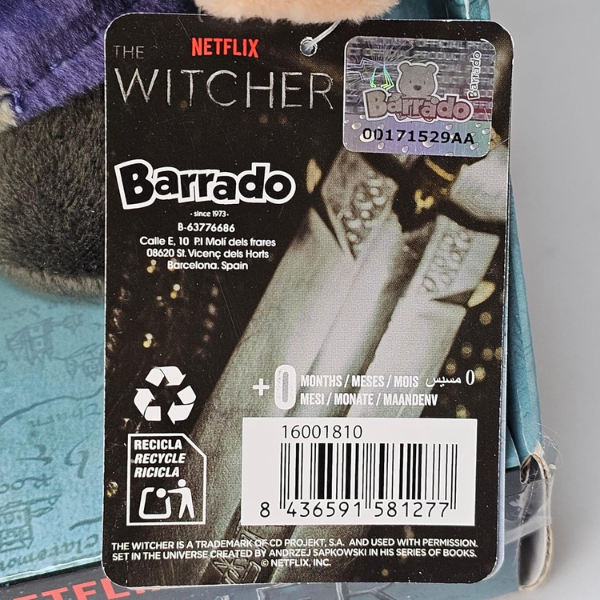 BARRADO – Peluche The Witcher Yennefer 27 cm Barrado 16001810 Regalo Geek Oficial Netflix - Imagen 7