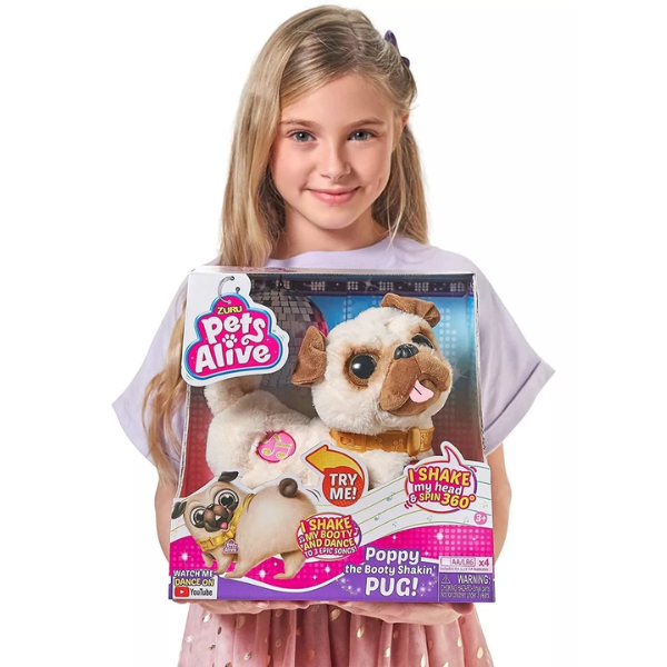 PETS ALIVE – Poppy Perro Interactivo que Baila y Canta – Peluche Musical Infantil - Imagen 7