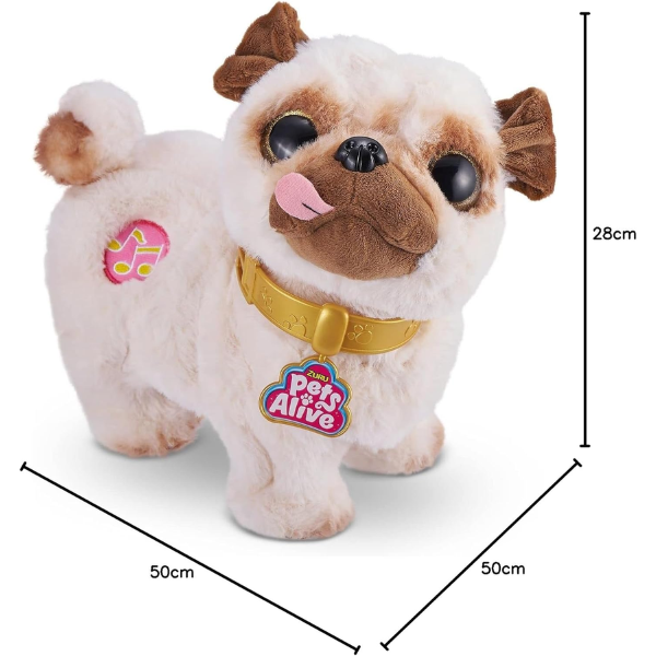 PETS ALIVE – Poppy Perro Interactivo que Baila y Canta – Peluche Musical Infantil - Imagen 6