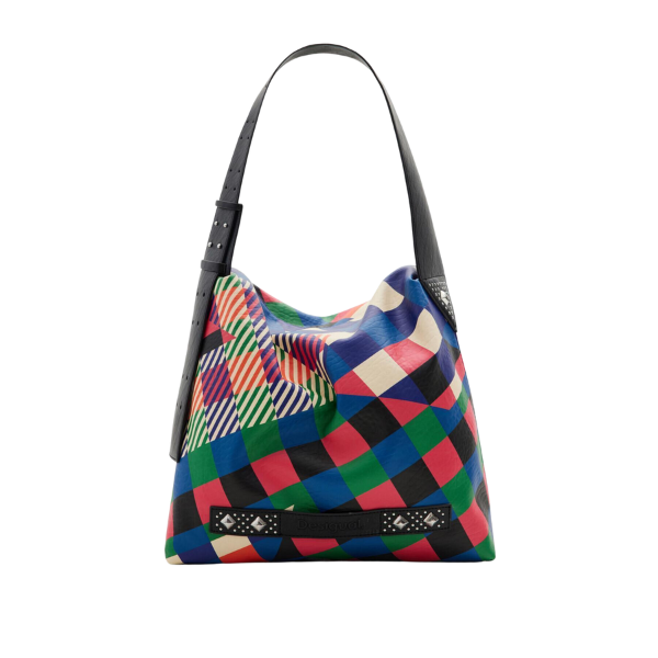 DESIGUAL -Bolso de Mujer Desigual Coqueta Estrasburgo Multicolor 23WAXP80/9019 32×30 cm - Imagen 2