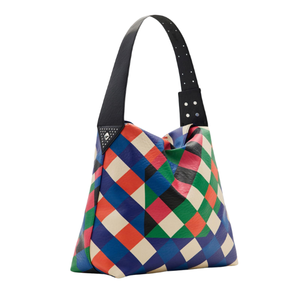 DESIGUAL -Bolso de Mujer Desigual Coqueta Estrasburgo Multicolor 23WAXP80/9019 32×30 cm - Imagen 4