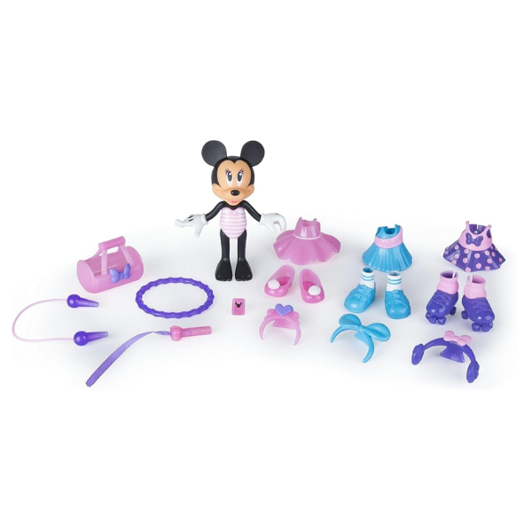 IMC TOYS – Muñeca Minnie Mouse Princesa 15 cm – Incluye 3 Vestidos y Accesorios - Imagen 6