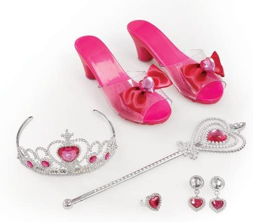 LOVE DIANA – Set Princesa Love Diana con Corona, Varita, Joyas y Zapatitos Rosas de Tacón - Imagen 3