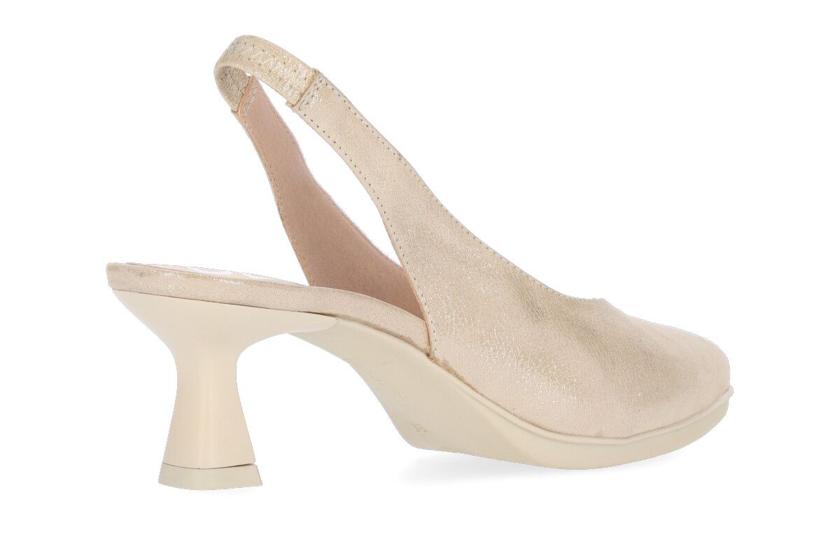 Zapatos de salón destalonado Desireé Shoes Maia1 color champán - Imagen 3