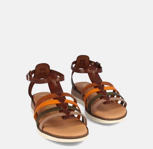 Sandalias mujer MARILA SHOES cangrejera en piel Anabella multinuez