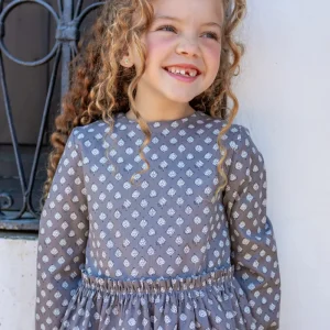 Vestido de niña gris Cocote & Charanga
