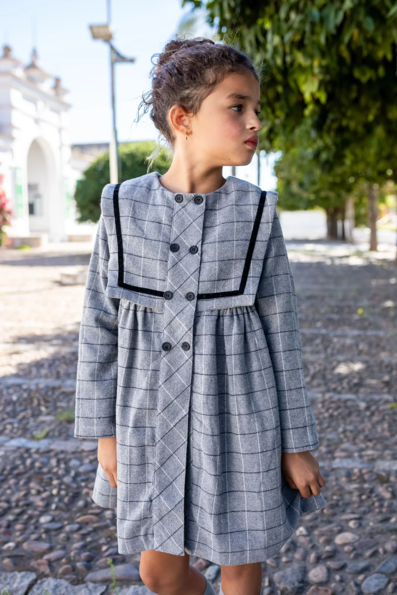 Vestido de niña gris Cocote & Charanga - Imagen 6