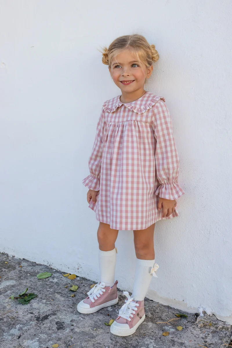 Vestido de bebé rosa Cocote & Charanga - Imagen 2