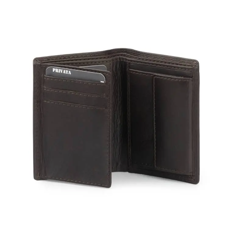 Cartera PRIVATA · Billetero con Monedero · En Piel vacuno · Sistema RFID · Formato vertical - Imagen 9