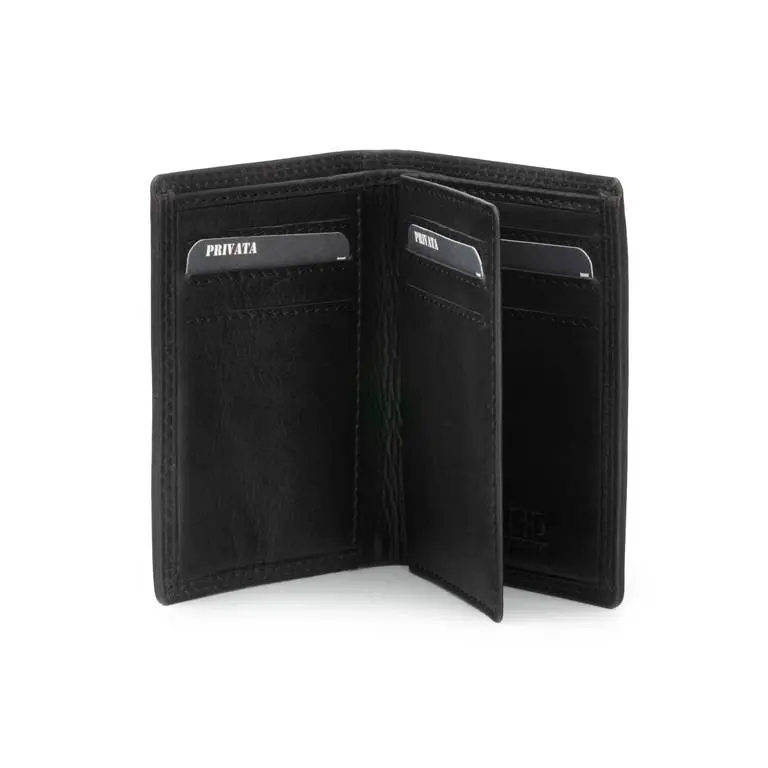 Cartera PRIVATA · Billetero sin Monedero · En Piel vacuno · Sistema RFID · Formato vertical - Imagen 8
