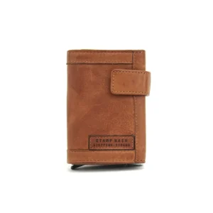 Cartera STAMP · Billetero con Monedero · En Piel Lavada vacuno · Tarjetero metálico · Coleccion Arco