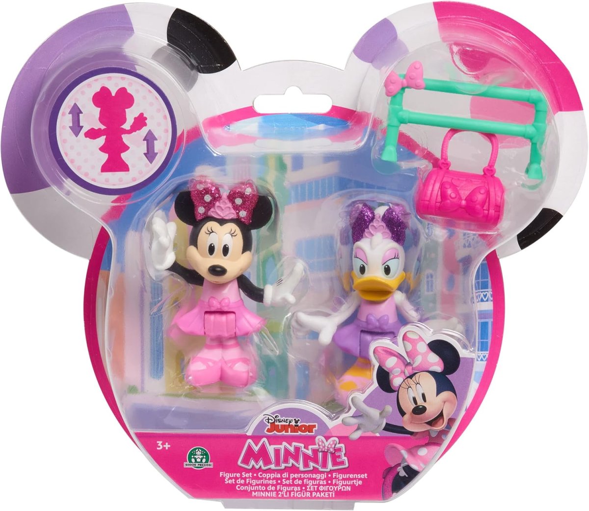 DISNEY – Minnie & Daisy Pack Figuras Articuladas 7,5 cm con Accesorios