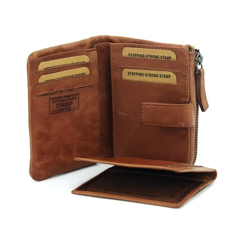 Billetero STAMP · Para mujer · En PIEL Lavada · Pequeño con monedero · RFDI · Coleccion Arco - Imagen 7
