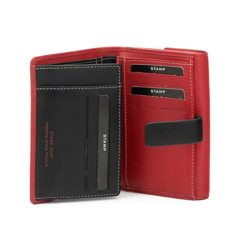 Billetero STAMP · Para mujer · En PIEL Nappa · Mediano con monedero · Coleccion Carina - Imagen 8
